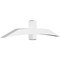 Ekena Millwork Bellingham Architectural Grade PVC Gable Bracket, 84"W x 17 1/2"H x 6"D x 6"F, 5/12 Pitch GBP084X18X0606BEL00 - alternate 1